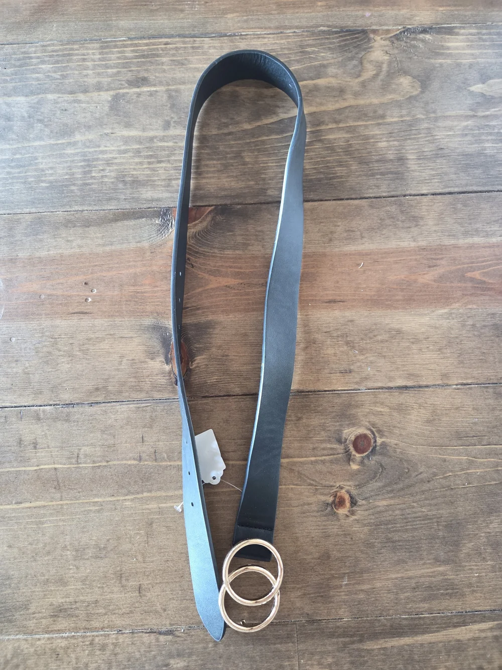 Black Belt with Gold Buckle